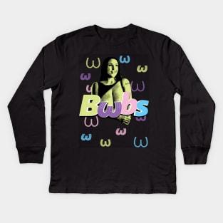 Bωbs  Fiona fade to black Kids Long Sleeve T-Shirt